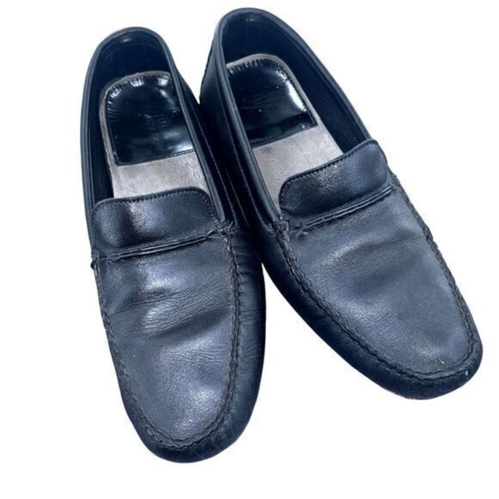 Allen Edmonds Size 10D The Super Sport Technogel Black Leather Loafers READ Info